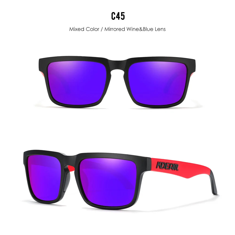 Kdeam Unisex On-Trend Polarized Sunglasses. Stand Out On Or Off Court! Look FLY! Play FLY!