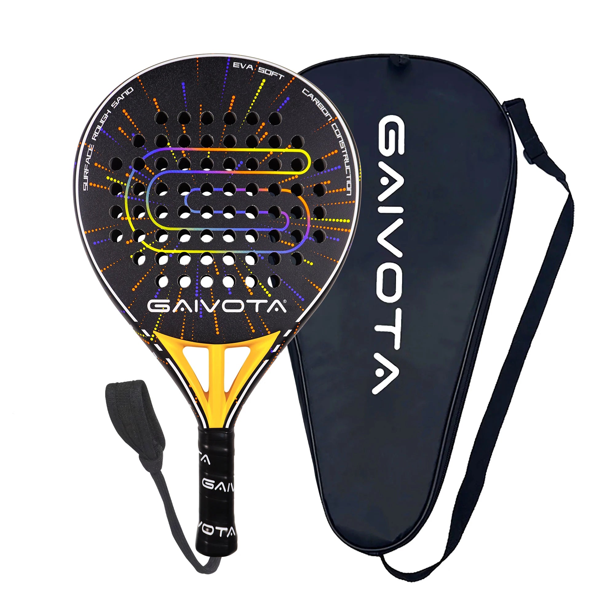 GAIVOTA 2026 New Debut PX30 Padel Racket Carbon Fibre Surface High Performance Padel Racket For Intermediate And Advanced Players
