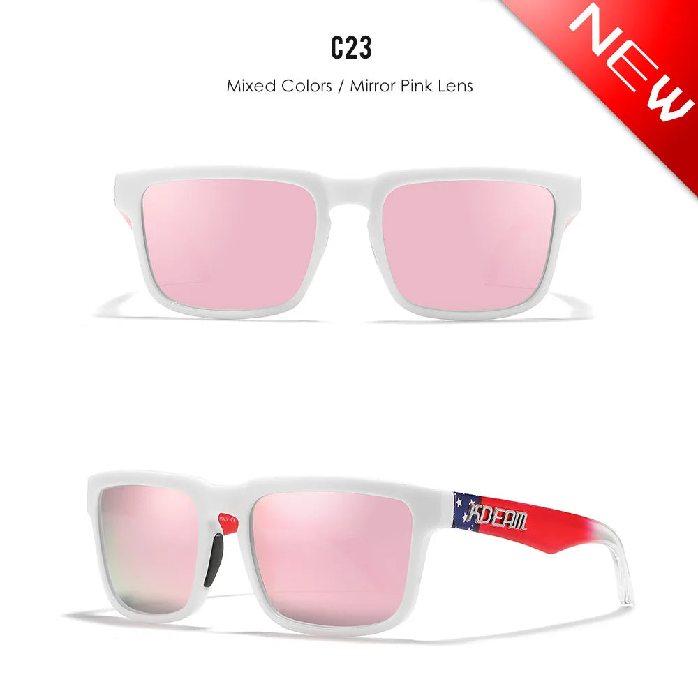 Kdeam Unisex On-Trend Polarized Sunglasses. Stand Out On Or Off Court! Look FLY! Play FLY!