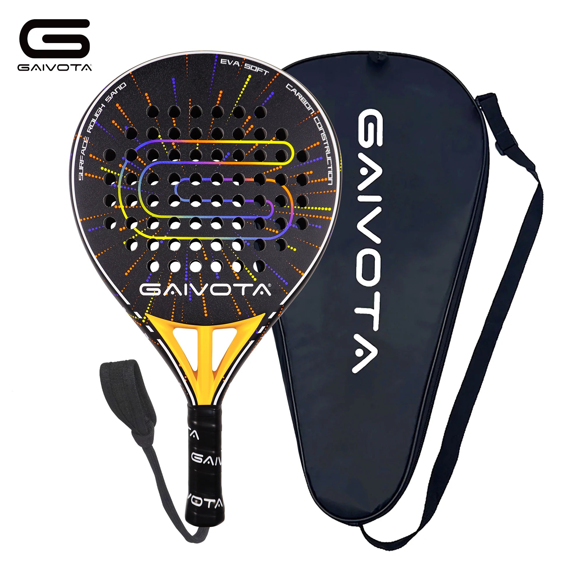 GAIVOTA 2026 New Debut PX30 Padel Racket Carbon Fibre Surface High Performance Padel Racket For Intermediate And Advanced Players