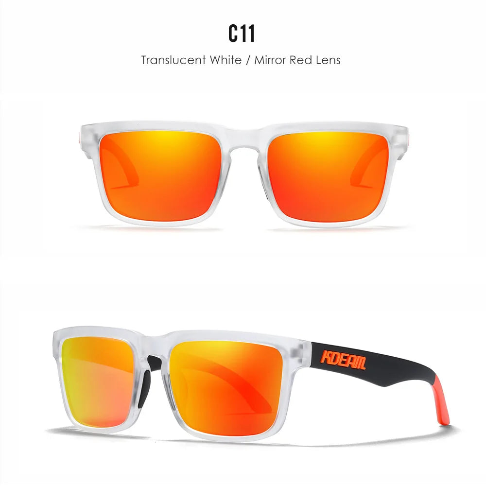 Kdeam Unisex On-Trend Polarized Sunglasses. Stand Out On Or Off Court! Look FLY! Play FLY!