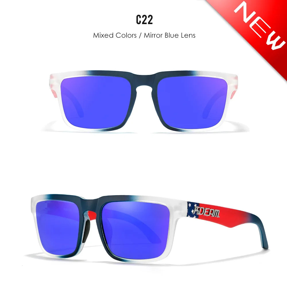 Kdeam Unisex On-Trend Polarized Sunglasses. Stand Out On Or Off Court! Look FLY! Play FLY!