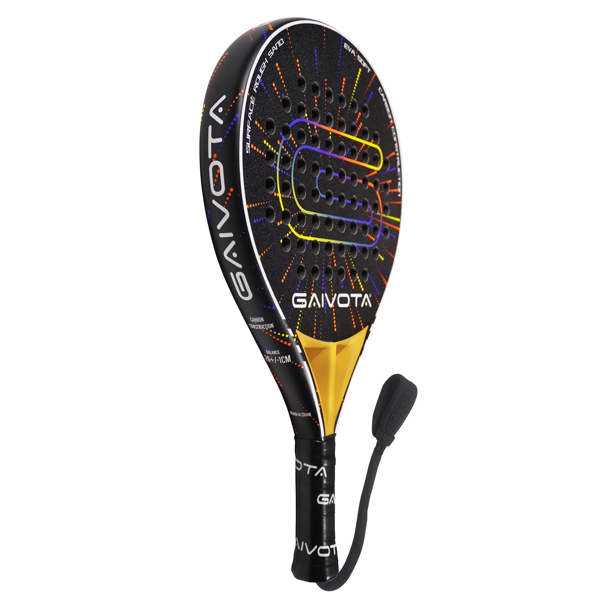 GAIVOTA 2026 New Debut PX30 Padel Racket Carbon Fibre Surface High Performance Padel Racket For Intermediate And Advanced Players