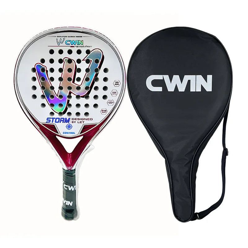 Camewin Padel Racket Carbon Fibre Soft EVA Face For Superior Performance Players With Style