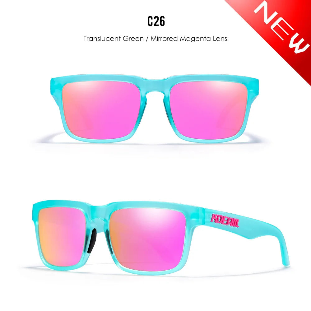 Kdeam Unisex On-Trend Polarized Sunglasses. Stand Out On Or Off Court! Look FLY! Play FLY!
