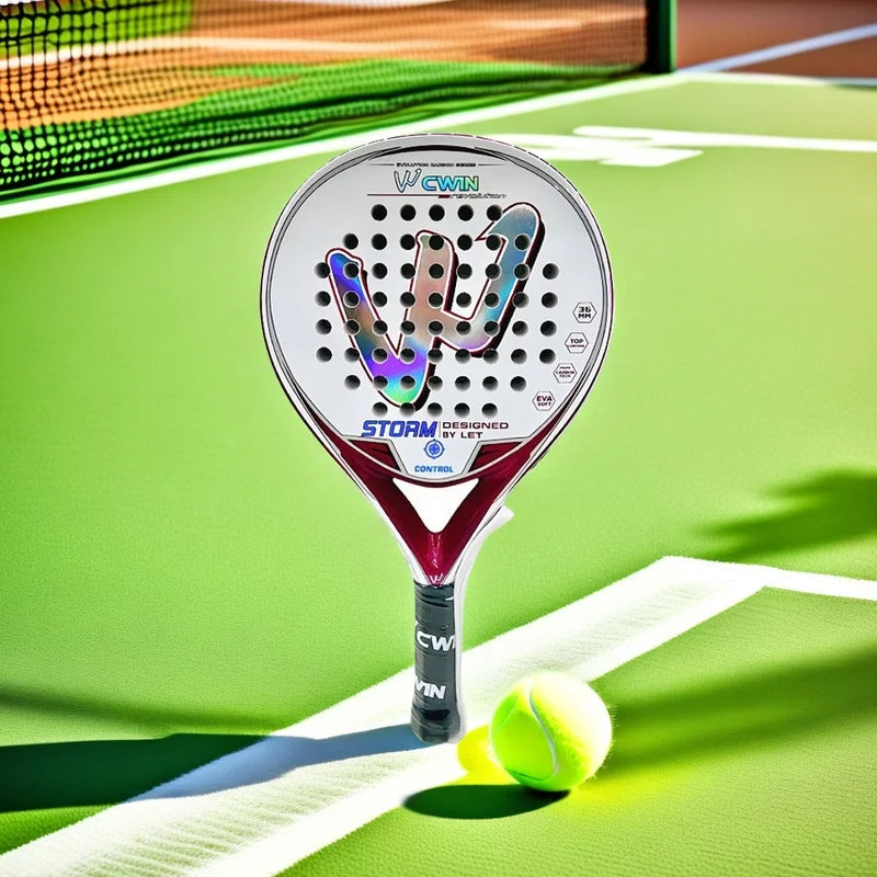 Camewin Padel Racket Carbon Fibre Soft EVA Face For Superior Performance Players With Style