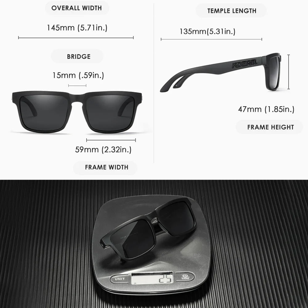 Kdeam Unisex On-Trend Polarized Sunglasses. Stand Out On Or Off Court! Look FLY! Play FLY!