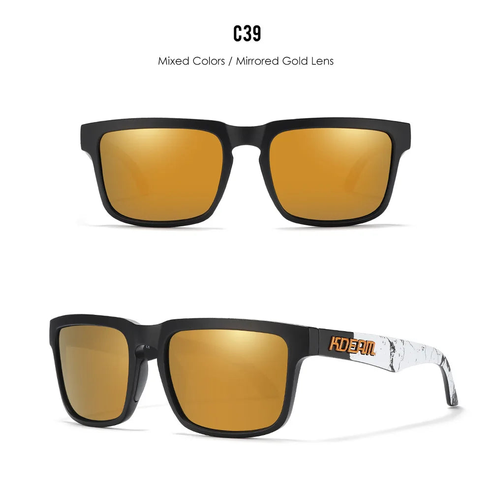 Kdeam Unisex On-Trend Polarized Sunglasses. Stand Out On Or Off Court! Look FLY! Play FLY!