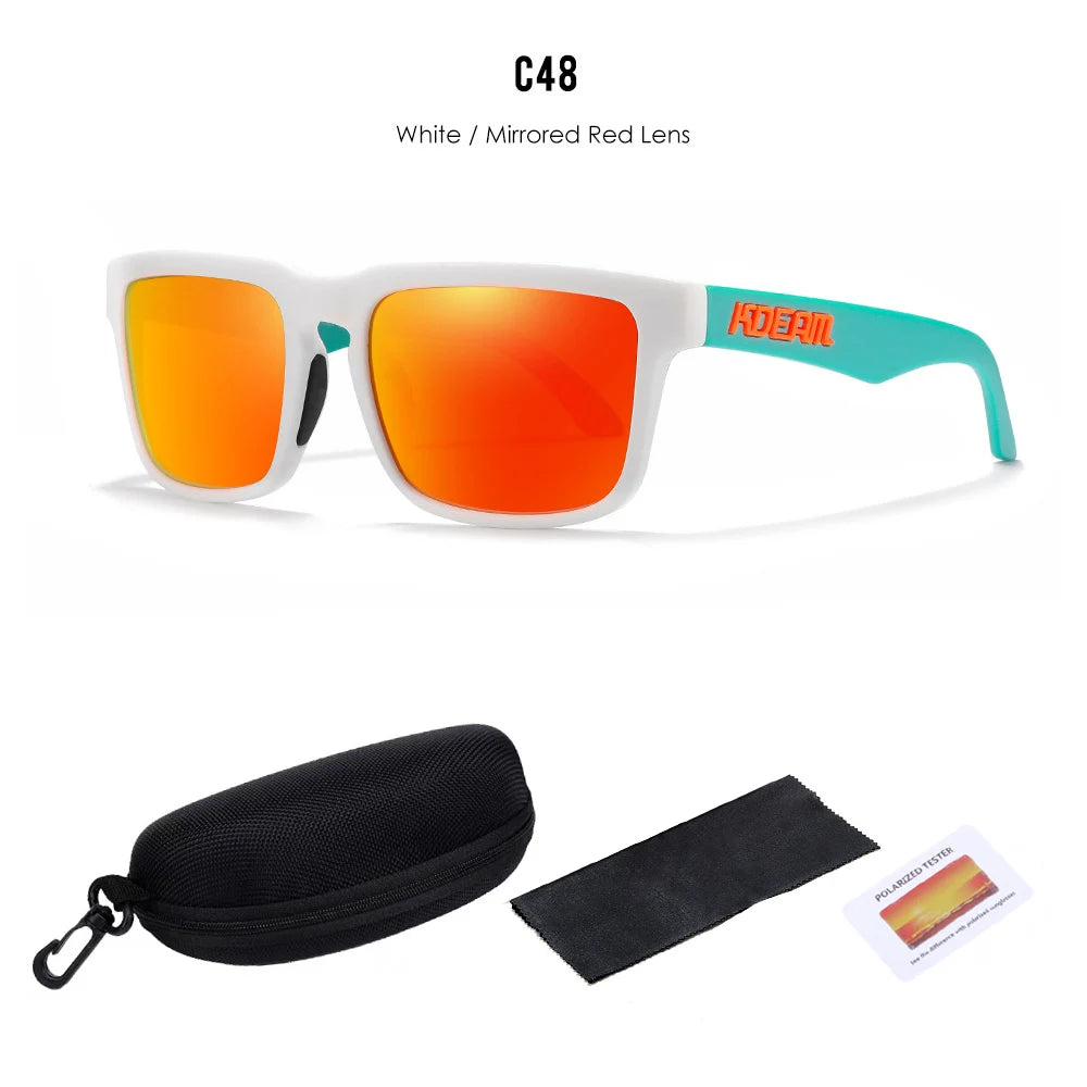 Kdeam Unisex On-Trend Polarized Sunglasses. Stand Out On Or Off Court! Look FLY! Play FLY!